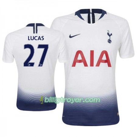 Billige Fotballdrakter Tottenham Hotspur Lucas Moura 27 Hjemmedraktsett 2018/19 Kortermet